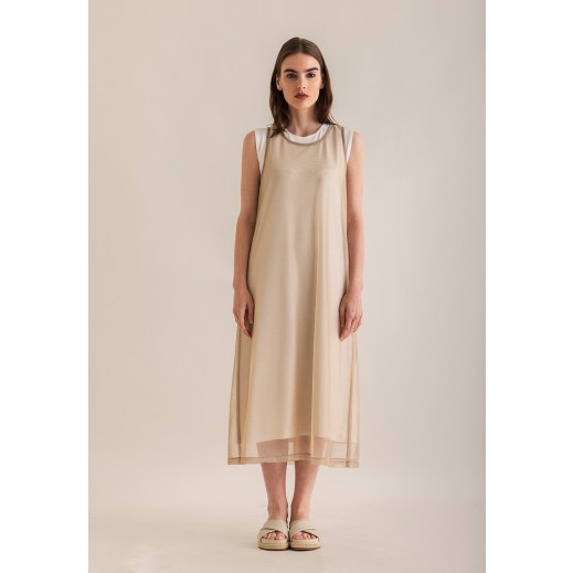 The Loft Golden Shimmer Double Dress - delivered by Thouqi within 2 working days