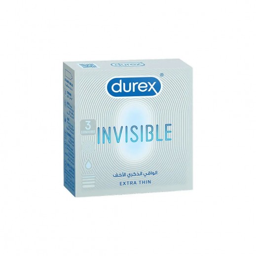 DUREX CONDOM INVISIBLE EXTRA SENSITIVE 3S - delivered by The Pharmacy - within 2 Hours