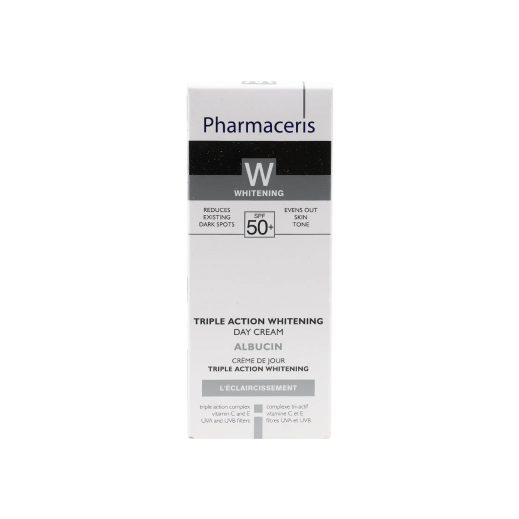 Pharmaceris W SPF50+ Albucin Triple Action Whitening Day Cream 30 ml - delivered by The Pharmacy - within 2 Hours