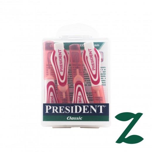 President Classic Interdental Brush 0.23mm ( XXS ) - 4 Pieces - delivered by Pharmazone Pharmacy - within 2 Hours