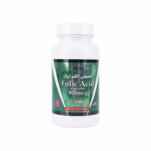 Noor Folic Acid 800Mcg 100 Tab - delivered by The Pharmacy - within 2 Hours
