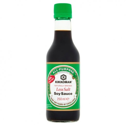 Kikkoman Soy Sauce Low Salt 250 ml - delivered by Taw9eel Fast