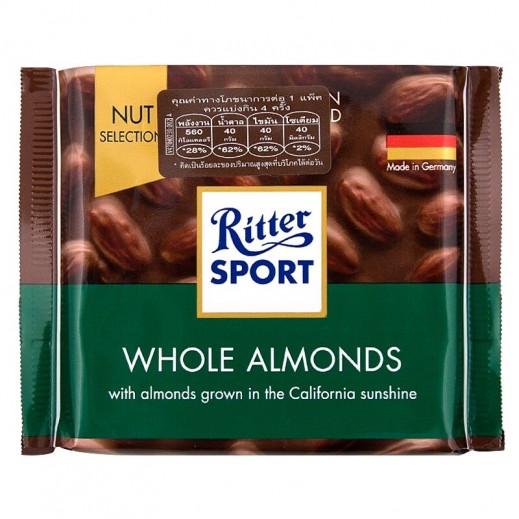 Ritter Sport Whole Almond Chocolate 100 g - delivered by Taw9eel Fast