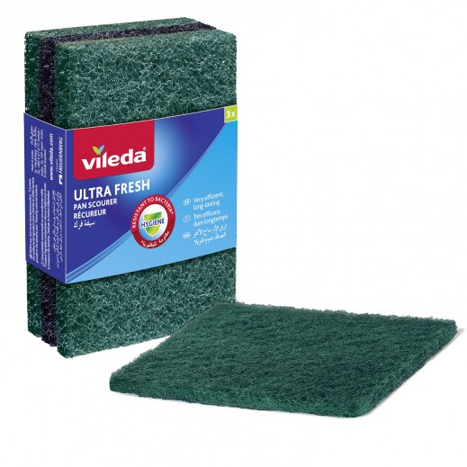 Vileda Ultra Fresh Pan Scourer 3 Pieces