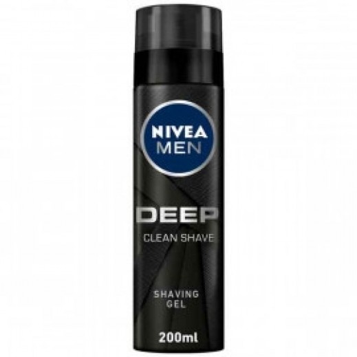 Nivea Deep Clean Shaving Foam for Men 2 × 200ml