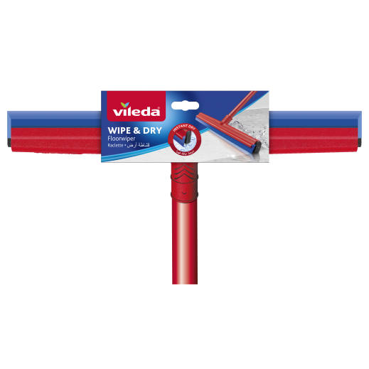 Vileda Wipe & Dry Floor Wiper With Stick 