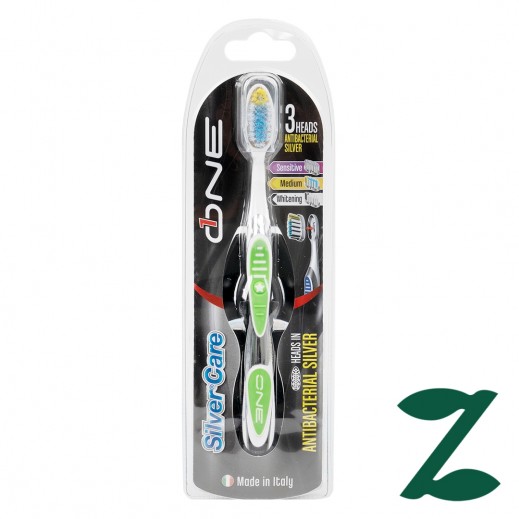 Silver Care One 3heads Antibactrial Toothbrush - delivered by Pharmazone Pharmacy - within 2 Hours
