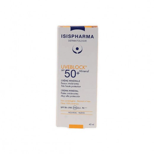 ISIS Pharma Uveblock Spf50+ Mineral Cream 40Ml - delivered by The Pharmacy - within 2 Hours