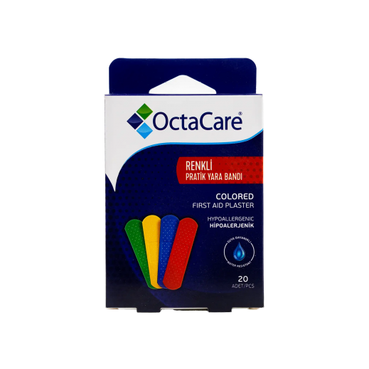 Octacare Colored First Aid Plasters - 20 Pcs - delivered by The Pharmacy - within 2 Hours