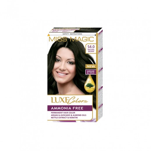 Luxe Hair Color Miss Magic S 4.0 Hair Dye - Natural Brown  - delivered by Pharmazone Pharmacy - within 2 Hours