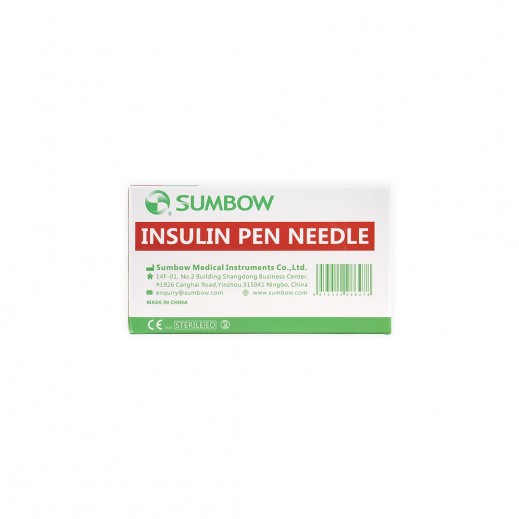 Sumbow Insulin Pen Needles 31g- 4mm 100 Pieces - delivered by The Pharmacy - within 2 Hours