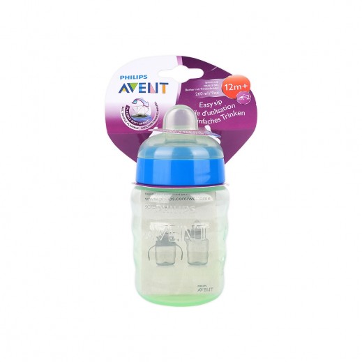 Avent Spout Cup Blue 9M+ 260Ml - delivered by The Pharmacy - within 2 Hours