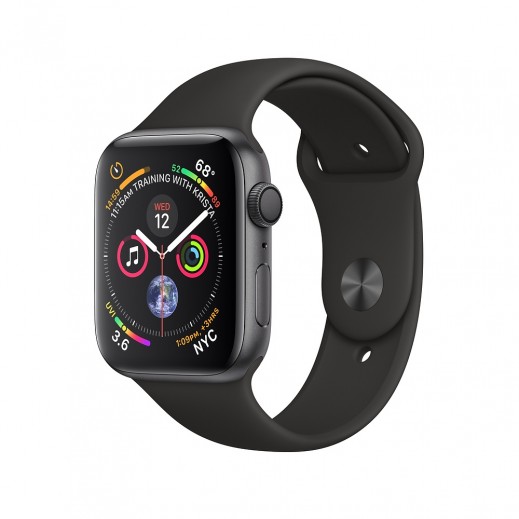 Apple Watch Series 4 GPS 40mm Space Gray Aluminum Case Black Sport