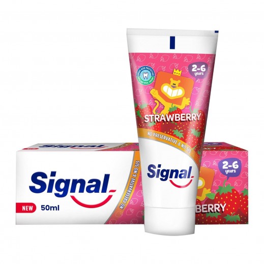 Signal Kids Strawberry Toothpaste For 2-6 Years - 50 ml