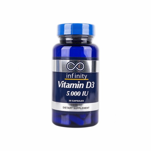 Infinity Vitamin D3 5000 IU Dietary Supplement 30 Capsules - delivered by The Pharmacy - within 2 Hours