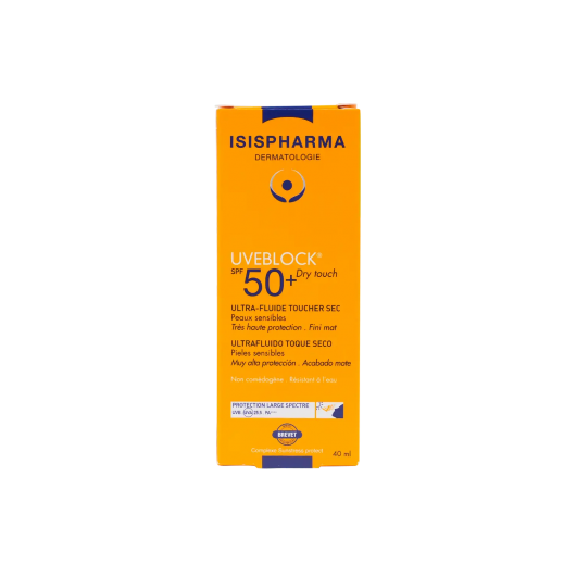 ISIS Pharma Uveblock Spf50+Dry Touch Ultra Fluid 40Ml - delivered by The Pharmacy - within 2 Hours
