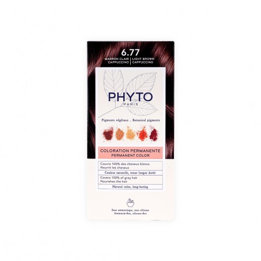Phyto Hair Color 6.77 Light Cappuccino Brown  - delivered by The Pharmacy - within 2 Hours