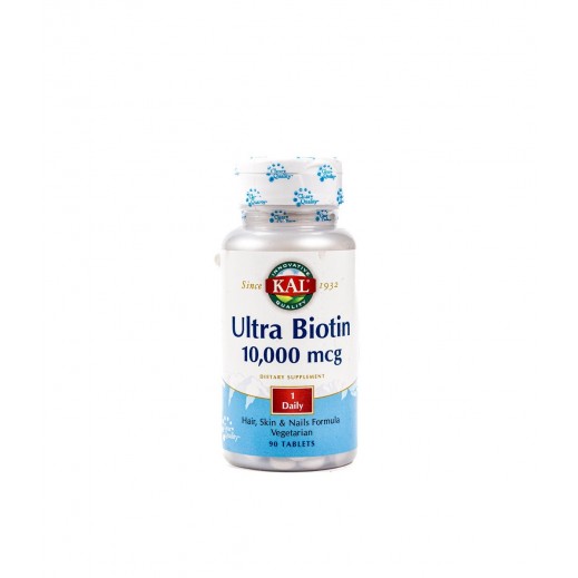 Kal Ultra Biotin 10000Mcg 90 Tablets - delivered by Pharmazone Pharmacy - within 2 Hours