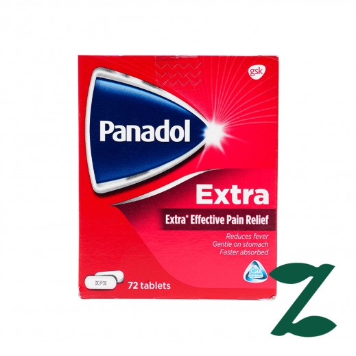 Panadol Extra Effective Pain Relief 72 Tablets - delivered by Pharmazone Pharmacy - within 2 Hours