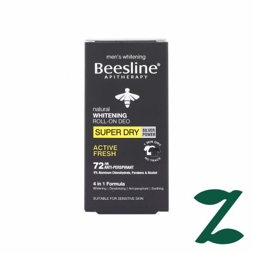 Beesline Whitening Roll-On Super Dry Active Fresh 72H 50Ml - delivered by Pharmazone Pharmacy - within 2 Hours