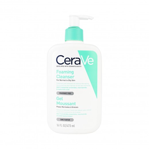 Cerave Foaming Cleanser Gel Moussant 473 ml - delivered by The Pharmacy - within 2 Hours