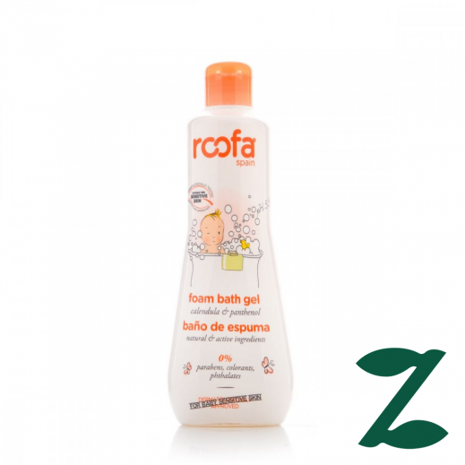 Roofa Calendula & Panthenol Foam Bath Gel 300ml - delivered by Pharmazone Pharmacy - within 2 Hours