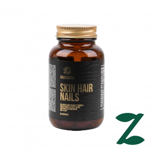 Grassberg Skin Hair Nails 60 Capsules - delivered by Pharmazone Pharmacy - within 2 Hours