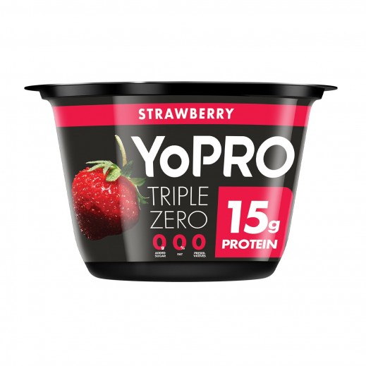Yopro Triple Zero Stirred Strawberry Yoghurt 150g - delivered by Taw9eel Fast