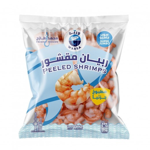 Warba Peeled Half Cooked Super Jumbo Shrimps 400 g