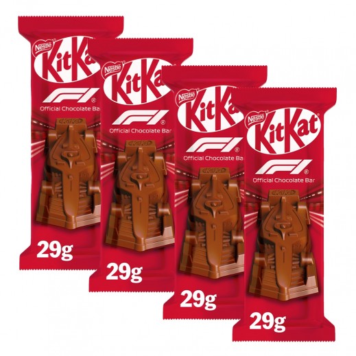 Kitkat F1 Race Car Shaped Chocolate Bar 4 × 29g