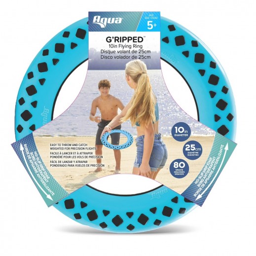 Aqua Leisure Gripped Flying Saucer 10 inch - 5+ Years