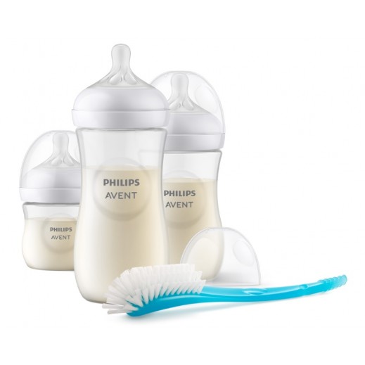 Philips Avent Natural 3.0 Feeding Newborn Gift Set With 3 Bottles - delivered by Total Care - Delivery within 3 working days 