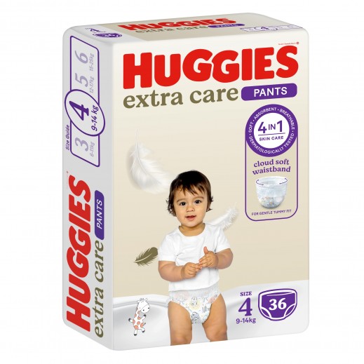 Child Girl Standing Diaper Changes Huggies Pants, Size 5, 12-17 Kg