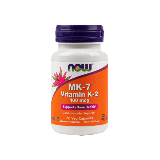 NOW Mk-7 Vitamin K-2 100mcg 60 Veg Caps - delivered by The Pharmacy - within 2 Hours