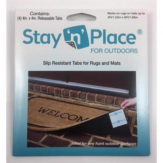 Stay 'N' Place Rug Slip Resistant Tabs - Green 4 Pk - delivered by Taw9eel within 1 working day 