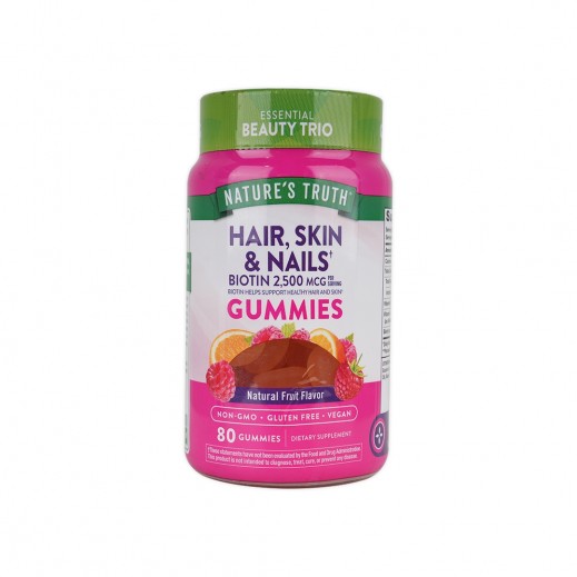 Nature'S Truth Hair, Skin & Nails Biotin 2500 Mcg 80 Gummies - delivered by The Pharmacy - within 2 Hours