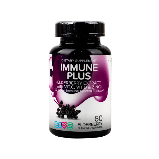 LIVS  Immune Plus Elderberry Extract Dietary Supplement (60 Gummies) - delivered by The Pharmacy - within 2 Hours