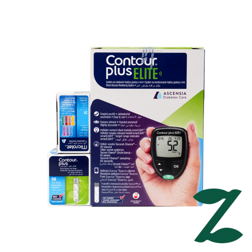 Contour Plus Elite Glucometer+50 Strips+25 Lancets - delivered by Pharmazone Pharmacy - within 2 Hours