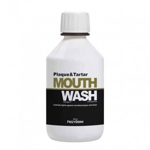 FrezyDerm Plaque & Tartar Mouthwash 250ml - delivered by The Pharmacy - within 2 Hours
