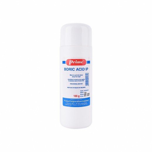 Prime Boric Acid IP 100g - delivered by Pharmazone Pharmacy - within 2 Hours