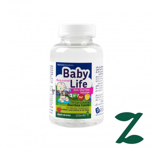 Protem Pharma Baby Life Anti-Diarrhea Sol 250Ml - Apple Aroma - delivered by Pharmazone Pharmacy - within 2 Hours