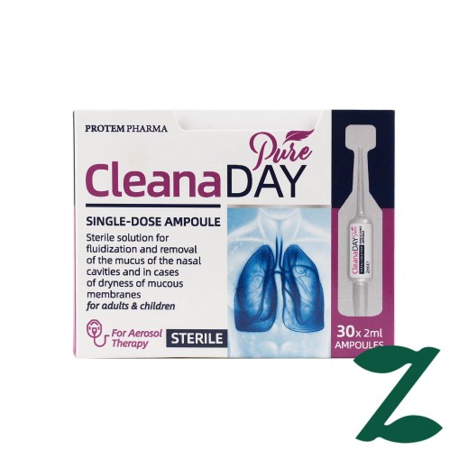 Cleana Day Pure Nasal Cleansing Solution 2ml X 30Ampoule - delivered by Pharmazone Pharmacy - within 2 Hours