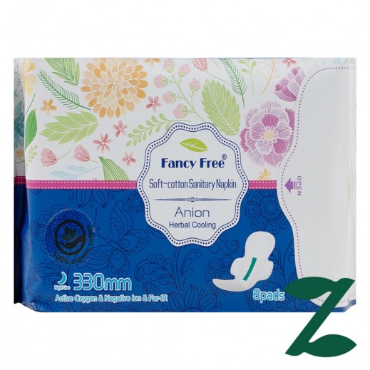 Fancy Free Soft-Cotton Sanitary Napkin 330 mm - 8 Pads - delivered by Pharmazone Pharmacy - within 2 Hours