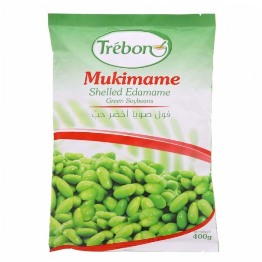 Trebon Mukimame Shelled Edamame Green Soybeans 400 g - delivered by Taw9eel Fast