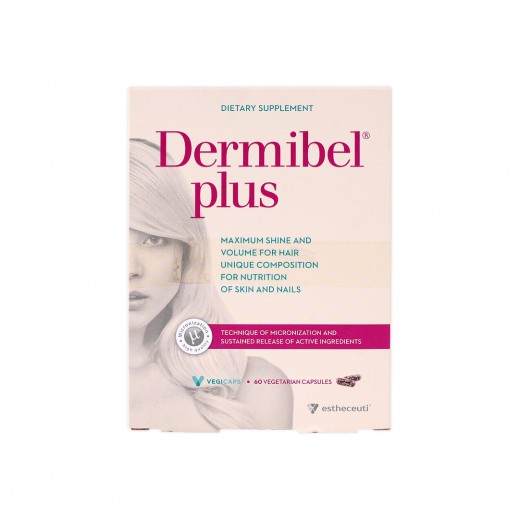 Dermibel Plus Hair Capsules 60 Capsules 1+1 Offer - delivered by The Pharmacy - within 2 Hours