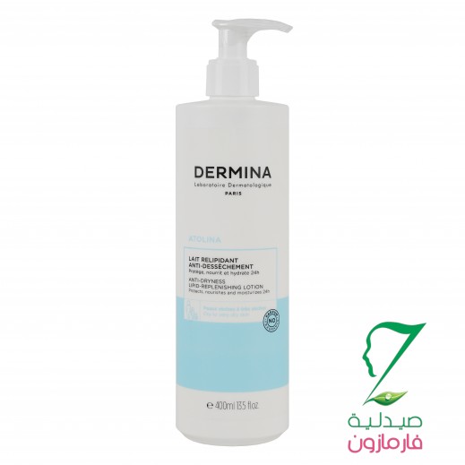 Dermina Anti-Dryness Lipid-Replenishing Lotion 400ml-Atolina - delivered by Pharmazone Pharmacy - within 2 Hours