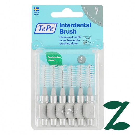 Tepe Interdental Brush 1.3mm Size-7 (Grey) - delivered by Pharmazone Pharmacy - within 2 Hours
