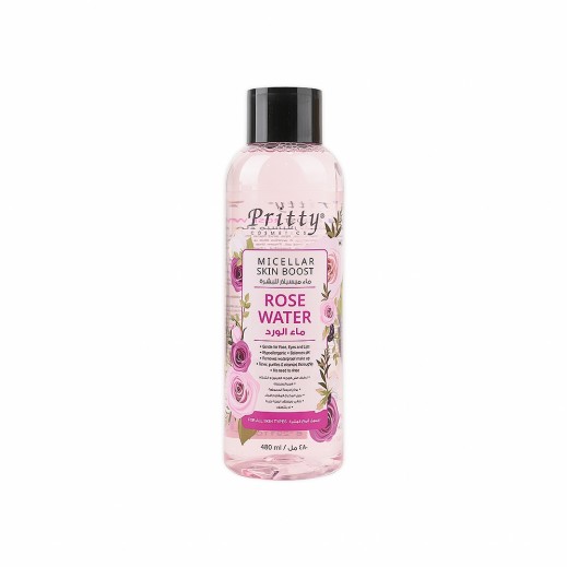 Pritty Micellar Skin Boost Rose Water 480ml - delivered by The Pharmacy - within 2 Hours
