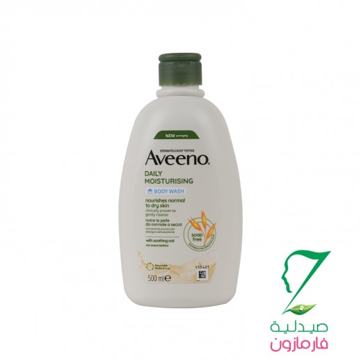 Aveeno Daily Moisturing Body Wash 500ml - delivered by Pharmazone Pharmacy - within 2 Hours