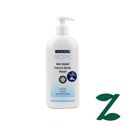 Novaclear Atopis Skin Relief Face & Body Wash 500 ml - delivered by Pharmazone Pharmacy - within 2 Hours